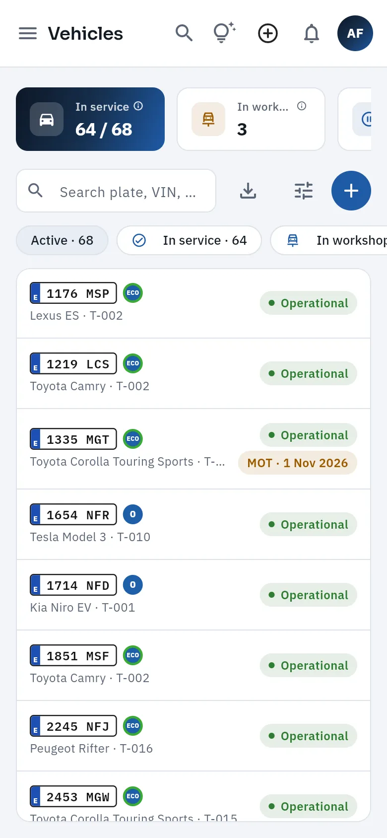 Vehicles on a phone.