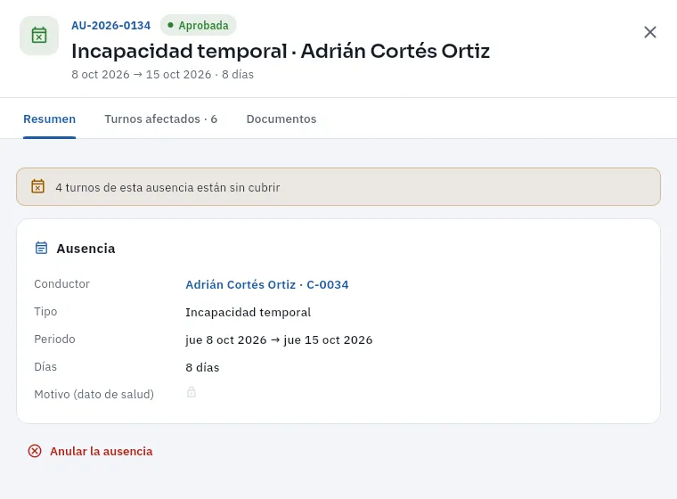 La baja médica de Adrián Cortés vista por Nuria: el motivo, un dato de salud, sale oculto.
